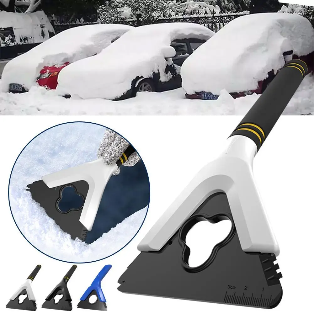 3 IN 1 Car Snow Shovel Portable Ice Scraper Windshield Snow Remover Ice Breaker Winter Snow Removal Tool For SUV Trucks Off-Road