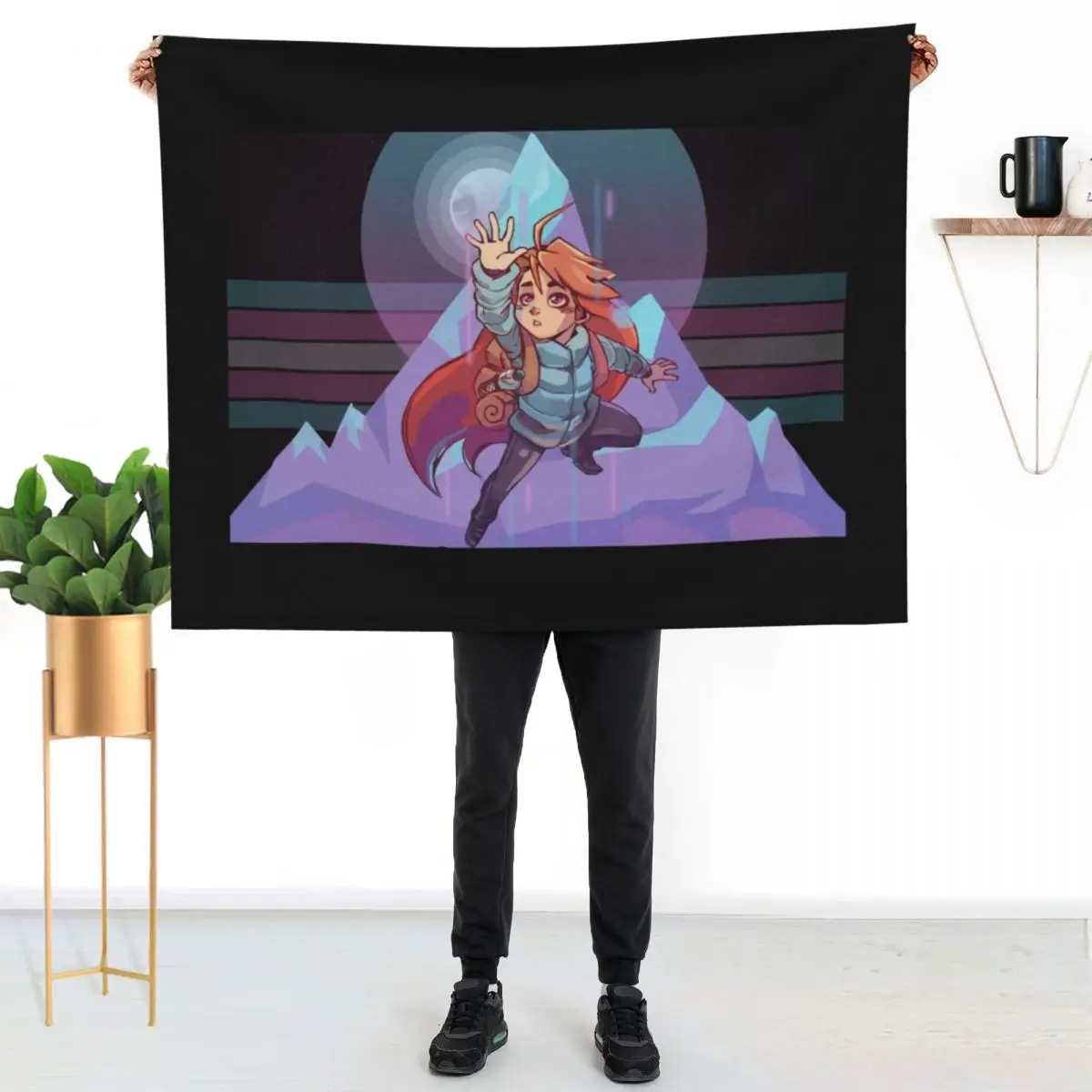 Trans Rights Maddy Throw Blanket couch cozy soft plush fuzzy picnic outdoor blanket