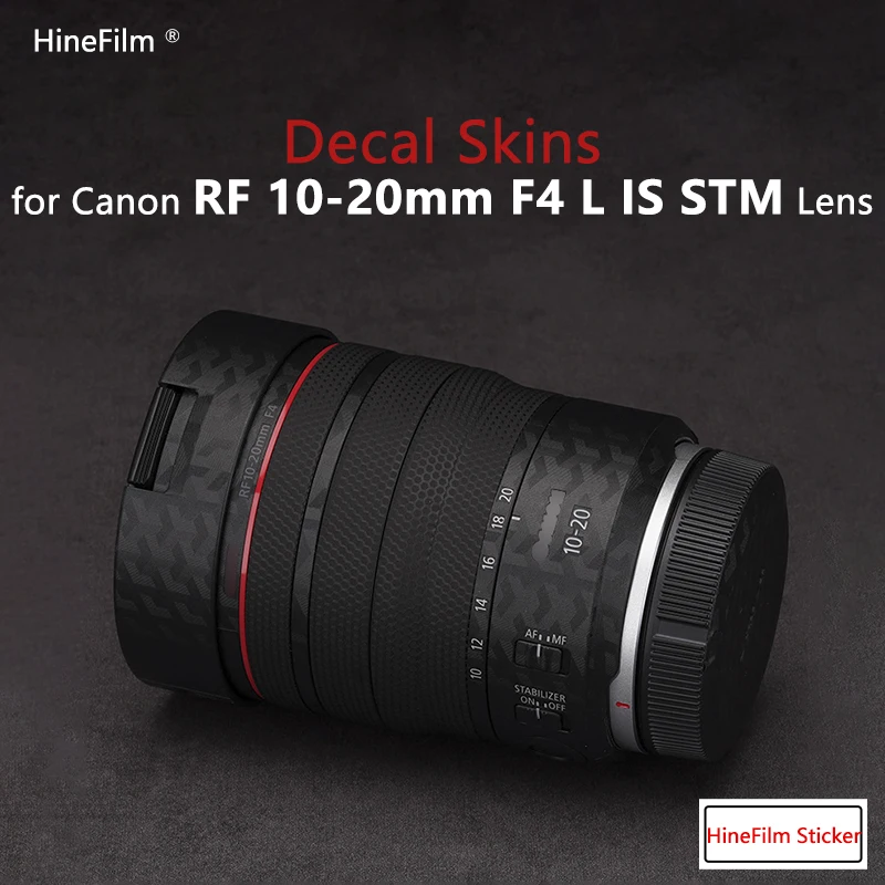 

for Canon RF10-20F4 Lens Premium Decal Skin for Canon RF10-20mm F4 L IS STM Protector Cover Film 10-20 F4 Protective Sticker