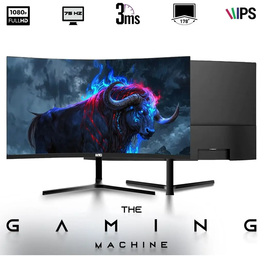 PC Desktop com Intel i5, 32GB de RAM, SSD de 2TB, Tela Curva de 32 Polegadas, Acessórios RGB, Windows 11