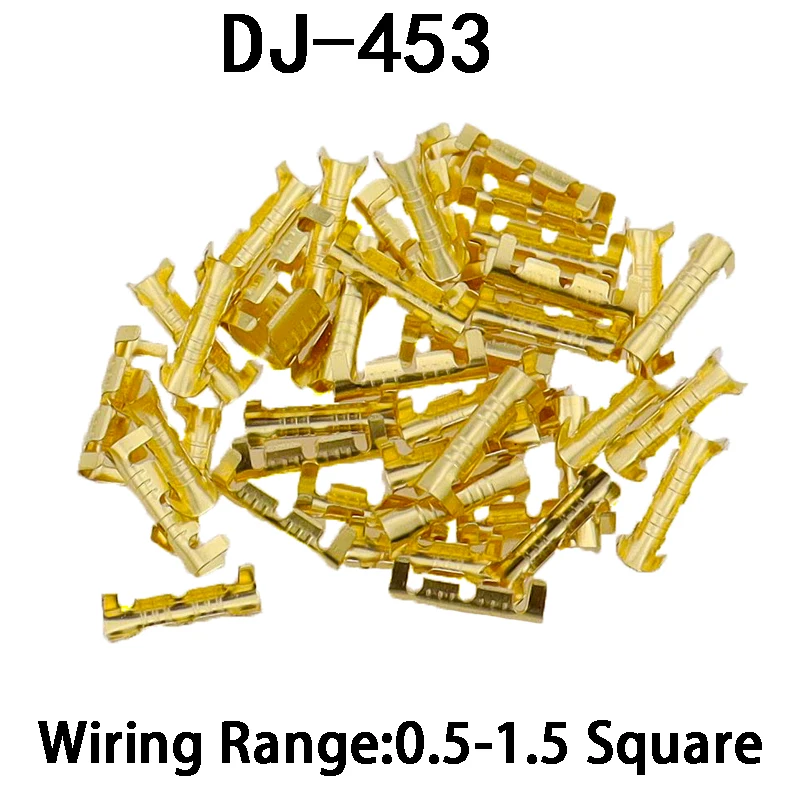 400Pcs DJ454A/B/C    Cold Pressing Connectors Cable Lug For Wire Tab Terminal C Shaped Copper Wire Crimps Terminal