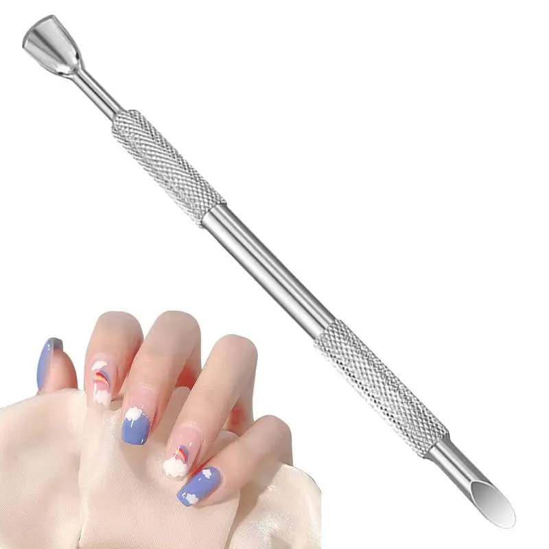 Nagelriem Pusher Professionele Dode Huid Duw Manicure Cuticula Duw Dubbel-End Roestvrijstalen Nail Art Schoner Verzorging Schoonheidstool