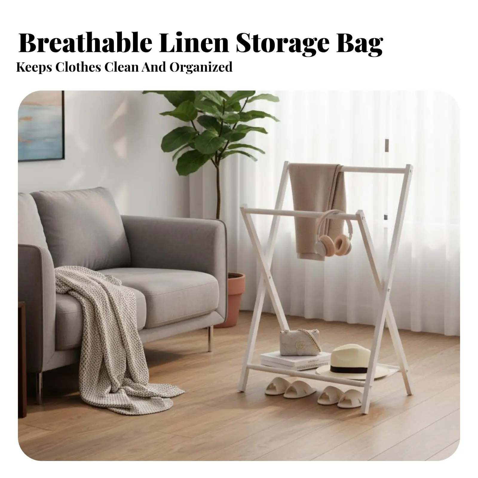 Compliindividualstarystanding Valet Rack Overnight Clothes Solution Garindividualst Stand Space-Saving Minimalist Design