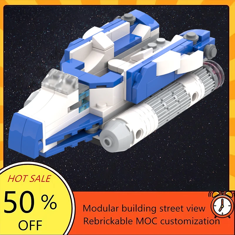 

134PCS Popular Space War Movie Model MOC Building Bricks Spaceship Modular Technology Gifts Holiday Assemble Children Toy Suit