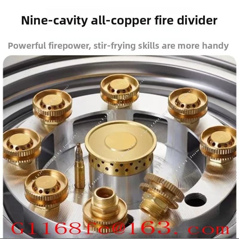 Flame-out Protection Device Embedded Timing Double Stove