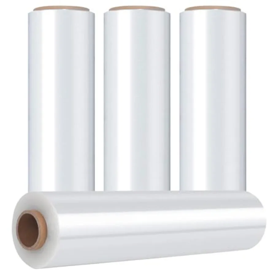 

20 Inch Stretch Wrap Roll Heavy Duty 20" 1500Feet Shrink Wrap Roll Clear 80 Gauge Industrial Strength Stretch Film Plastic Wrap
