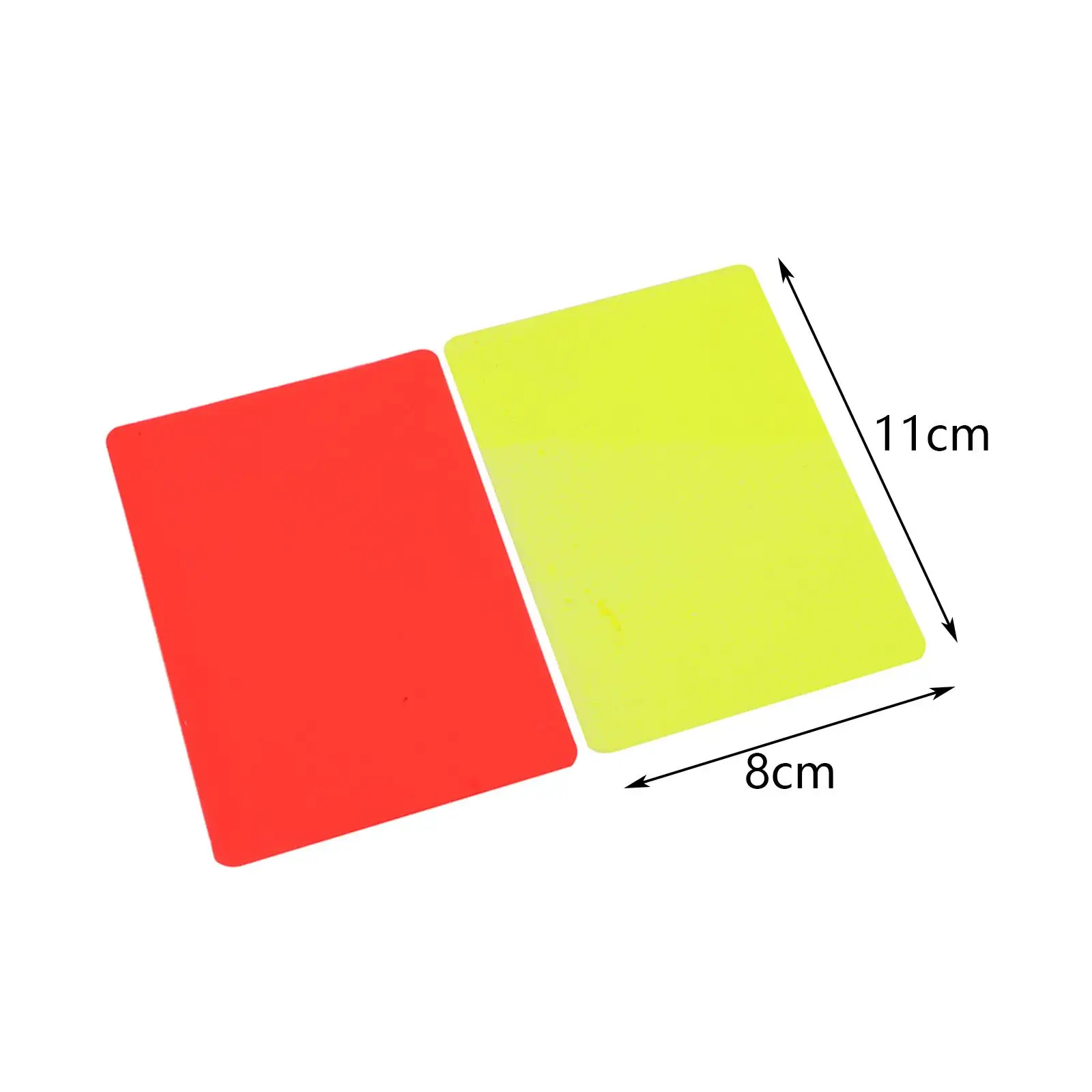 Soccer Referee Card Set Sports PVC Red Yellow Cards Referee Soccer Accessories for Football Match and Training