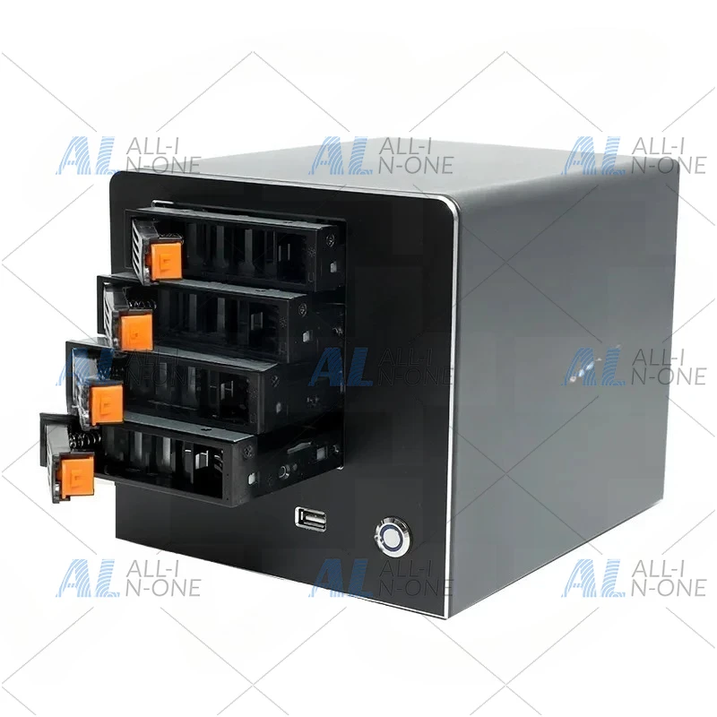 NAS 4-bay hot-swappable private cloud home theater ITX chassis