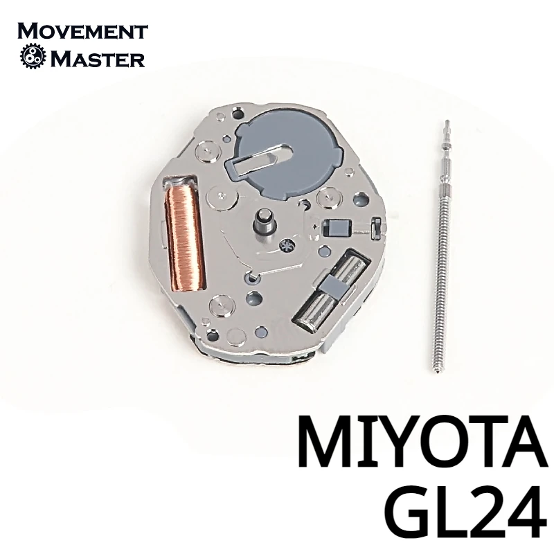 Nuovo movimento MIYOTA GL24 2 mani sostituisce le parti del movimento dell'orologio con movimento al quarzo GL26