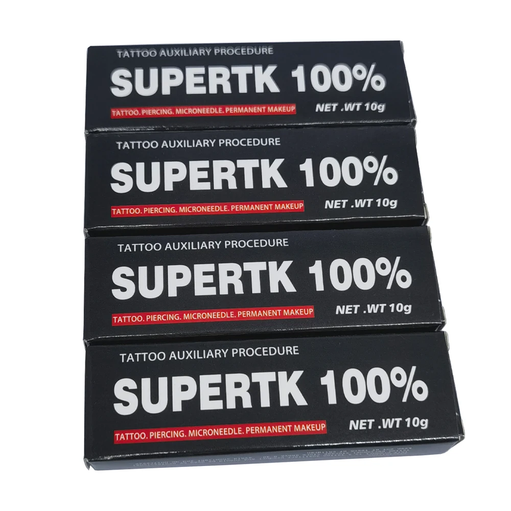 

Newest 100% Supertk Tattoo Cream Before Permanent Makeup Microblading Piercing Eyebrow Lips Liner Body Beauty 10g