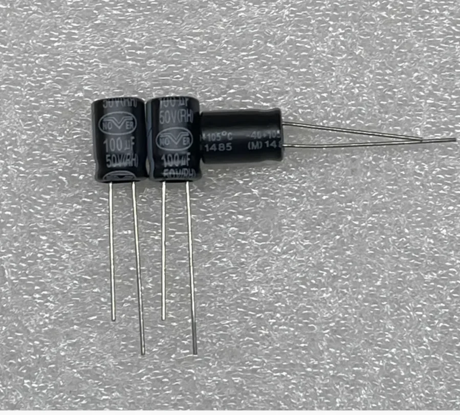 3PCS/LOT British NOVER 50V 100uF Vertical High-Fidelity Audio Electrolytic HIFI Premium Capacitor In Stock Now
