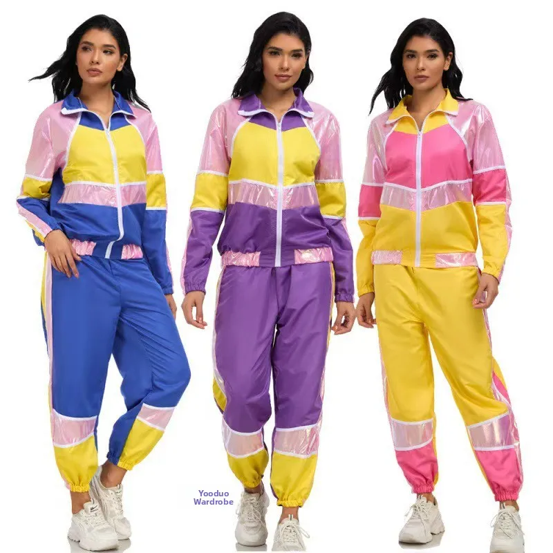 

Halloween Hip Hop Disco Costume Retro 70s Rock Style Party Women's Street Dance Clothing Stage Performance Traditionalwear