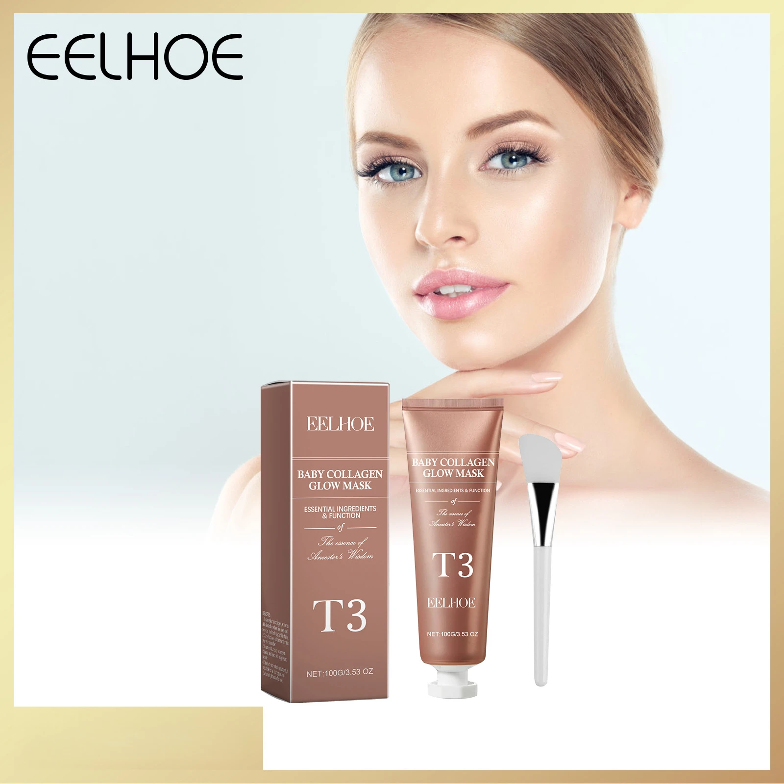 

Eelhoe Collagen Peeling Tearing Mask Moisturizing, Pore Shrinking Whitening Rejuvenating Firming Hydrating Nourishing Skin