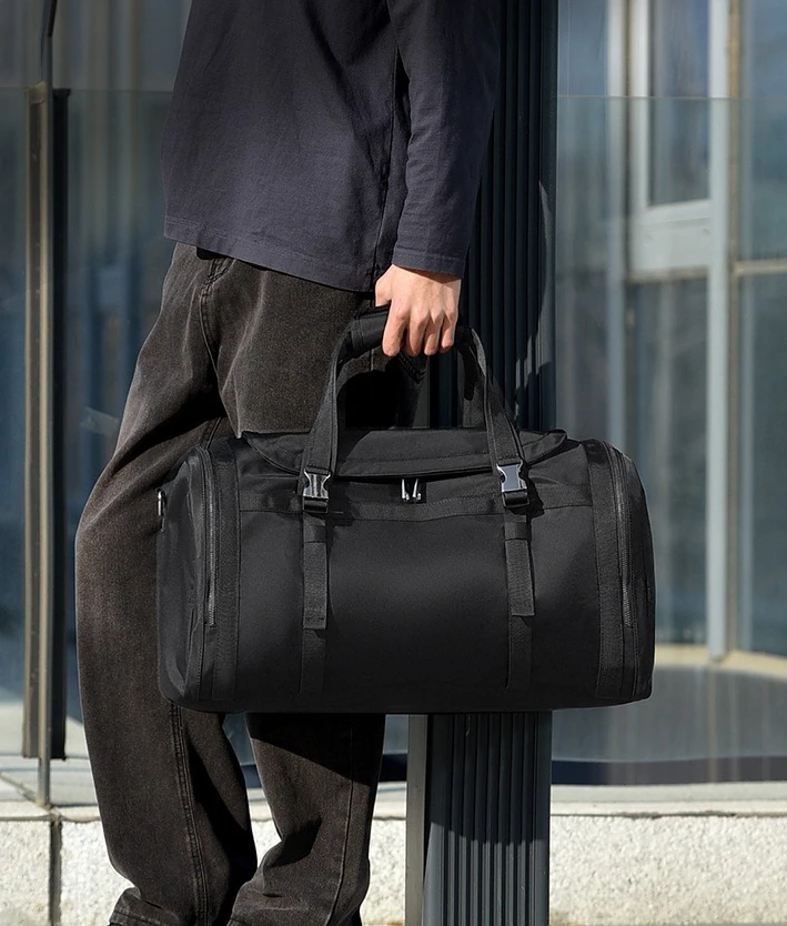 Oxford cloth lightweight duffel bag dry and wet separation short-distance large-capacity multi-functional sports fitness bag