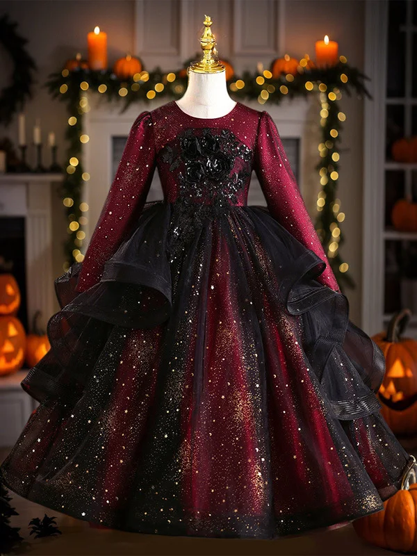 children's-formal-wear-princ-dr-piano-performance-outfit-birthday-girl's-costume-high-end-host-costume-polyester-fiber