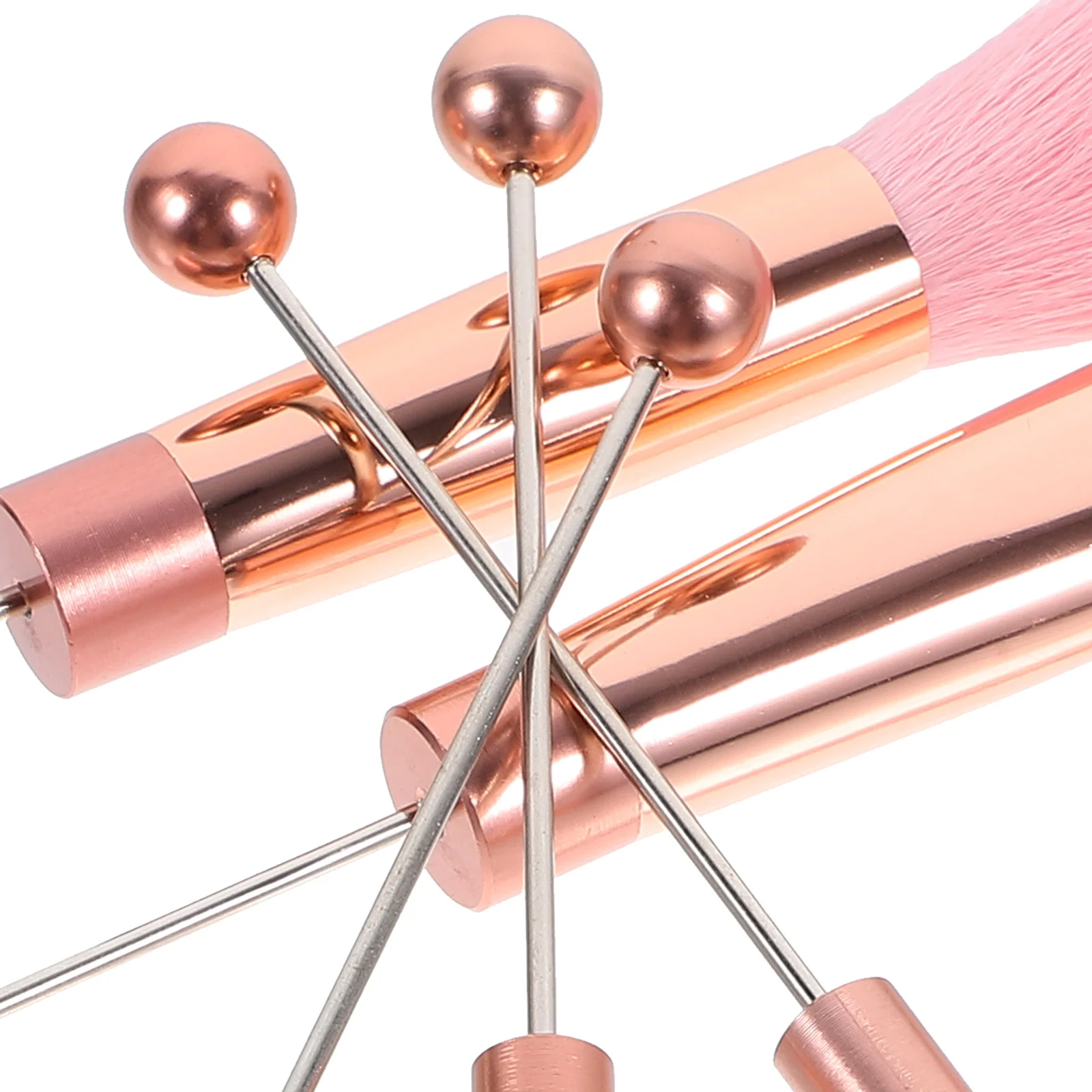 1 セットメイクブラシキット柔らかい毛ポータブル女性のための顔アイブレンドパウダー適用簡単クリーンロングハンドル化粧品