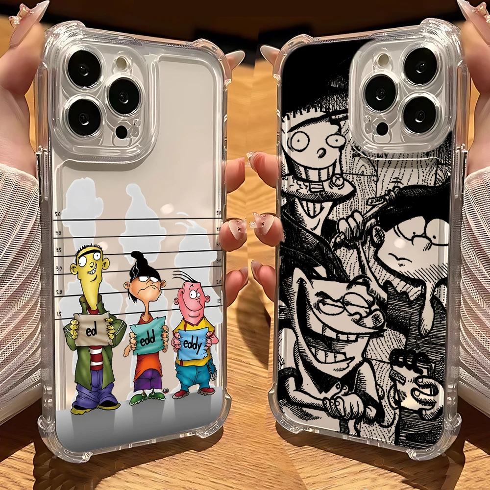 الكرتون E-Ed Edd N Eddy جراب هاتف لسامسونج غالاكسي S25 S24 S23 S22 S21 نوت 20 حافة الترا زائد 4G 5G مكافحة سقوط واضح غطاء من البولي يوريثان #2