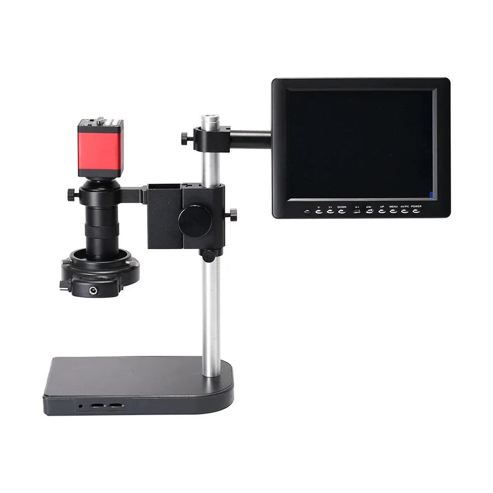 13 million HDMI VGA industrial camera electron microscope 130 times lens head 8 inch screen