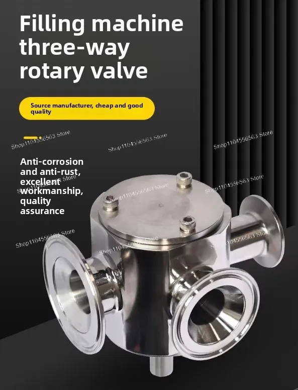 Pneumatic Filling Machine with Three Way Rotary Valve, High Speed Paste Filler with High Cleaning Standard for Liquid Cosmetic