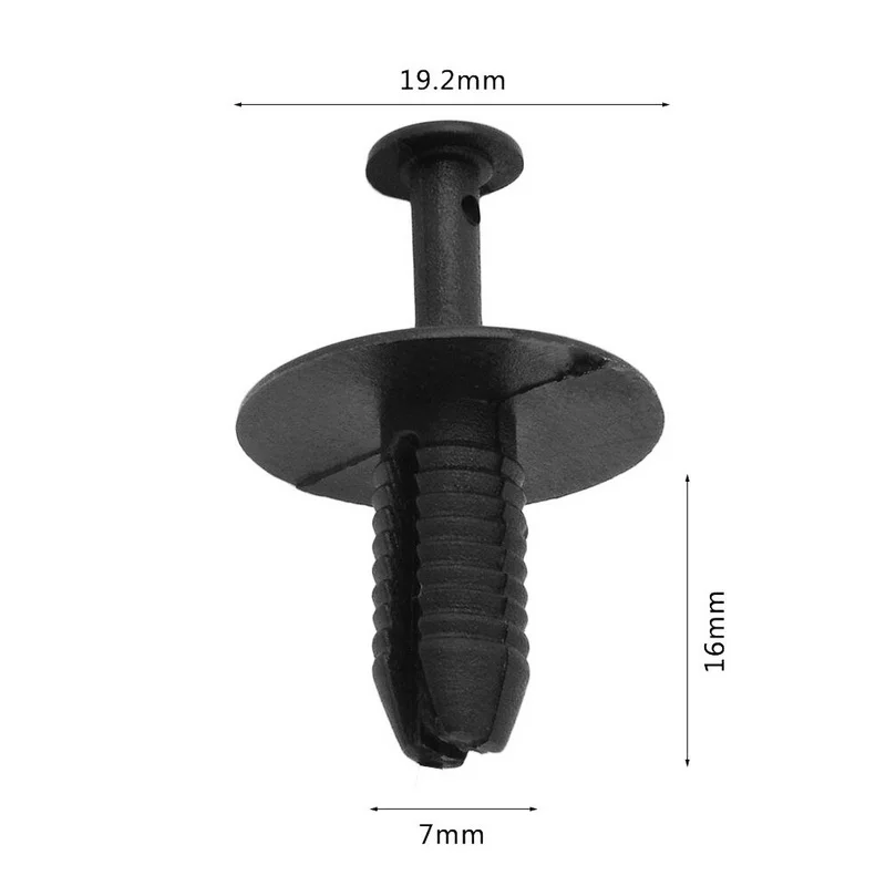 50pc 7.5mm Plastic Bumper Clips for BMW E38 E39 E46 E90 Car Fender Liner Expansion Retainer Wheel Arch Fastener Rivets Push Pin