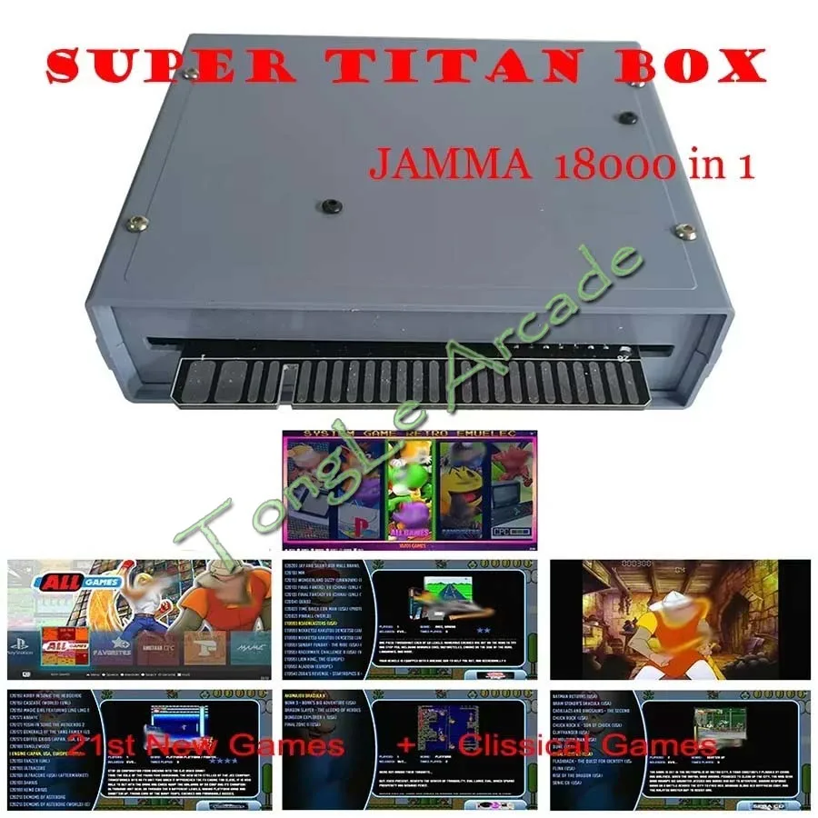 Super Jamma Arcade Board,11884 in 1 Upgraded to 18000 + Multi Games,PCB,Titan Box, HDMI for Retro Fighting Game, Cabinet Machine