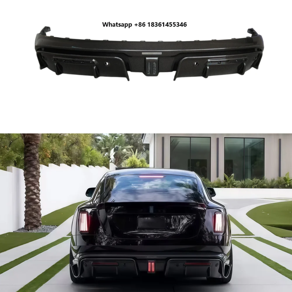 

For Spectre Hot Selling M-style Dry Carbon Fiber Rear Bumper Lip Diffuser
