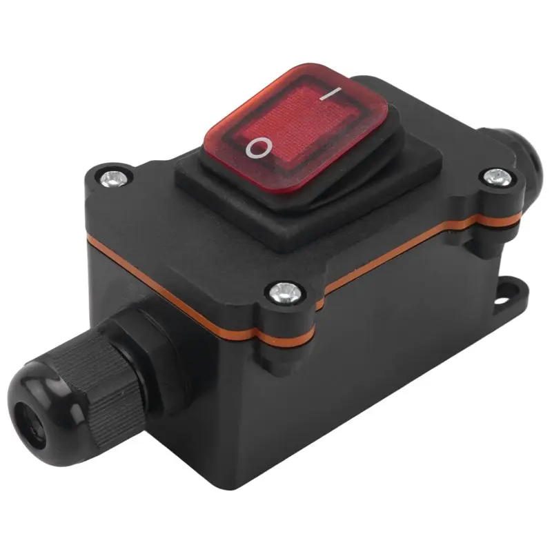 

SDFC-1 шт. водонепроницаемый линейный переключатель IP67 водонепроницаемый линейный переключатель 12 В постоянного тока 20 А сильноточный водонепроницаемый переключатель