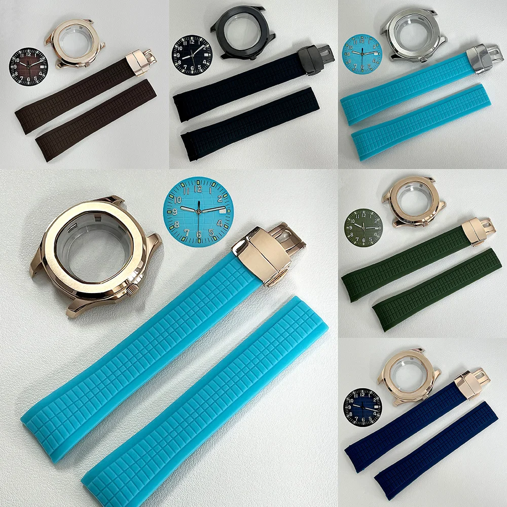 

Suitable for nh35 movement, 41mm rose gold case, rubber strap, 31mm diameter dial, sports watch accessories, repair tools