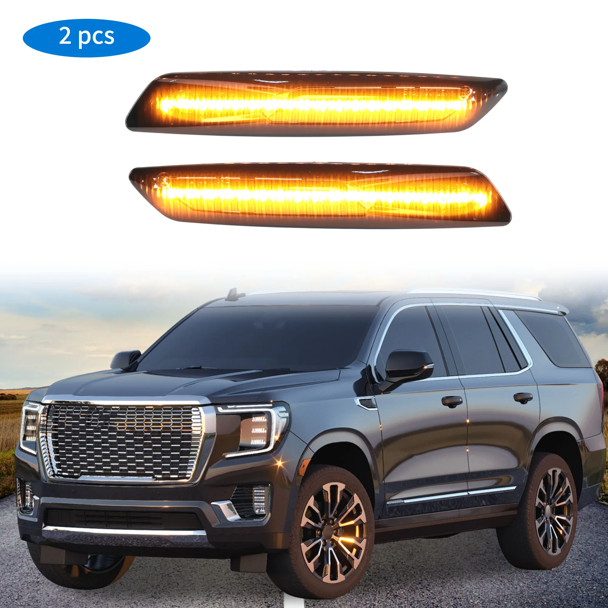 

UXCELL Side Fender Marker Light for BMW 5 Series F10 LCI 2014-2018 Light Housing Front Left Right Turn Signal Lamp Replacement