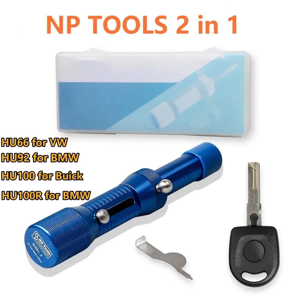 NP TOOLS 2 in 1 HU66 V.2 for Audi VW / HU92 V.2 HU100R for BMW / HU100 for Buick Chevrolet Opel Locksmith Decoder Tool