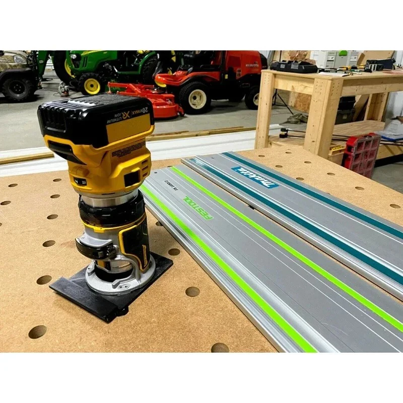 Imagem -03 - Adaptador Roteador para Dewalt Aplicável a Festool Rail Saw Guia Rail Trimmer Máquina de Gravura Assento Auxiliar Dcw600b Dwp611
