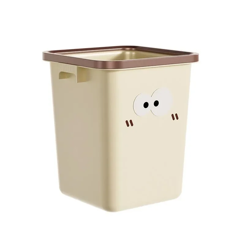 Compact Pedal Bin for Home Bedroom Living Room Large Capacity Waste Basket Modern Small Dustbin