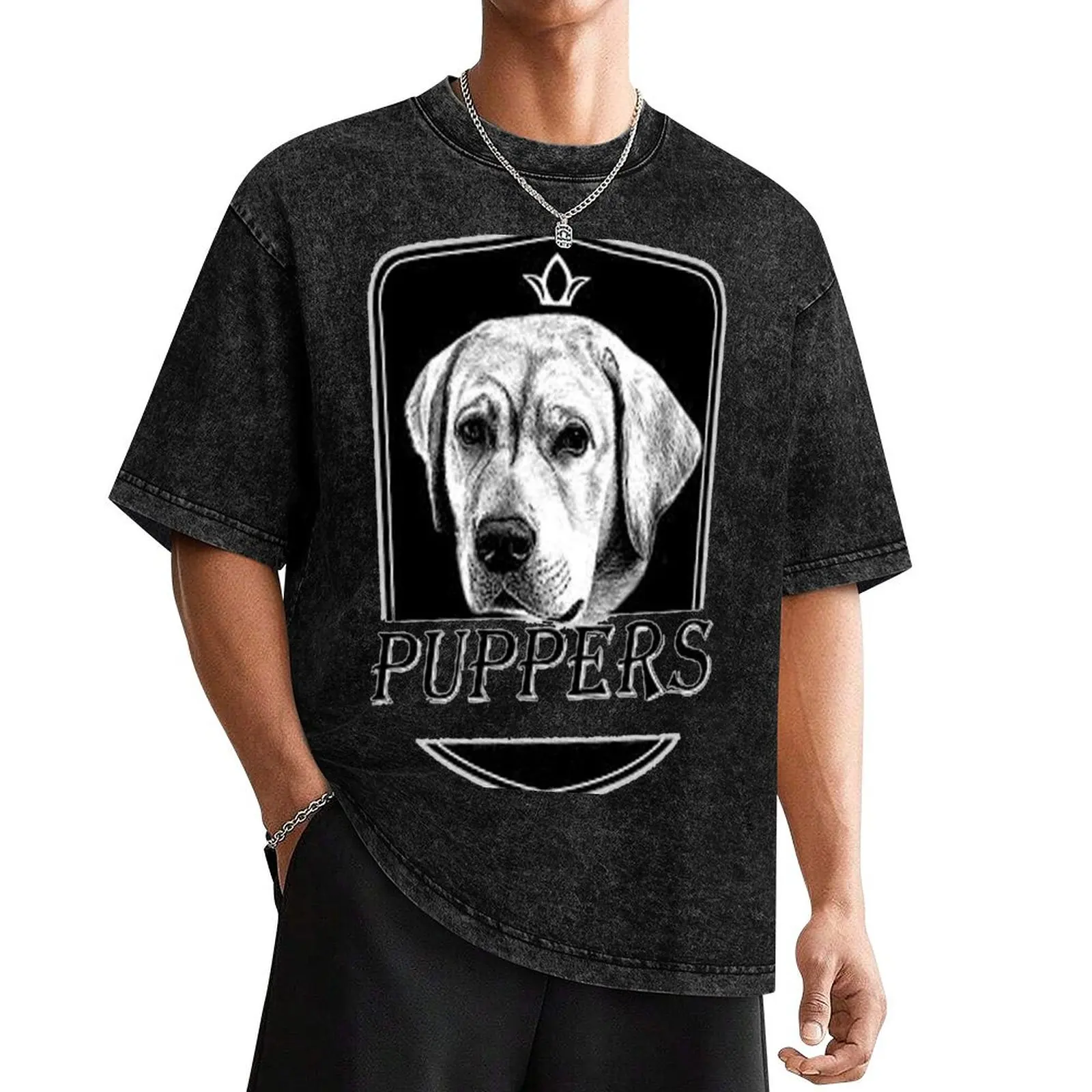 puppers beer T-Shirt summer clothes graphic t shirt vintage baggy shirts mens workout shirts