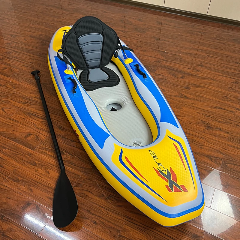 Zebec Kxone WOOSUNG Produttori di canoe gonfiabili pieghevoli in PVC Kayak pieghevole con pagaie