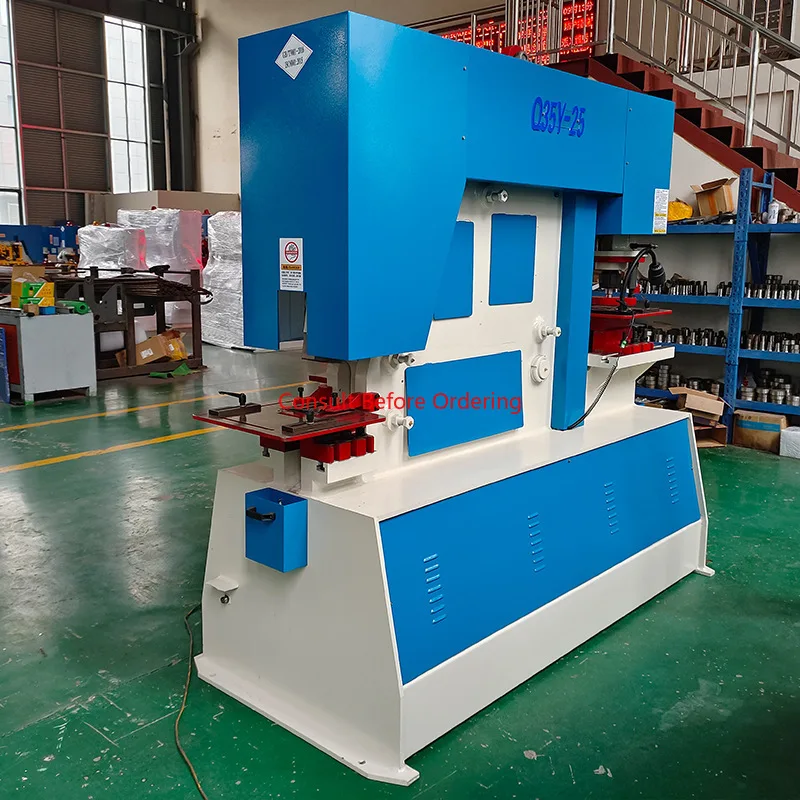 Máquina perforadora y cizalla hidráulica multifuncional Q35Y, punzonadora y cizalla multiusos