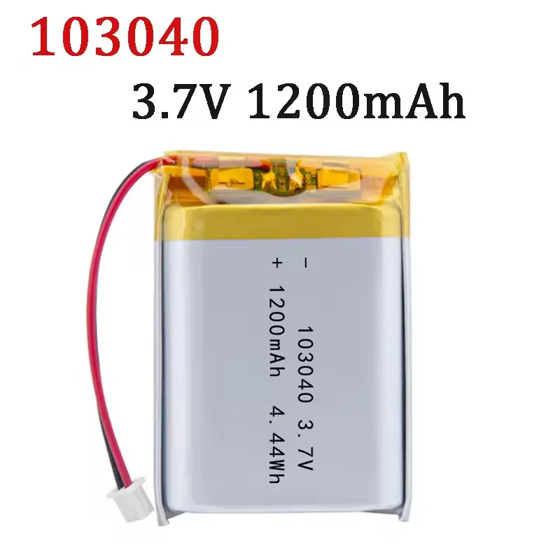 103040 Battery 3.7V 1200mAh Li-Polymer Lithium Batteries LiPo for Cabinet Induction Speaker Purifier UV Sterilizer Lamp Gps