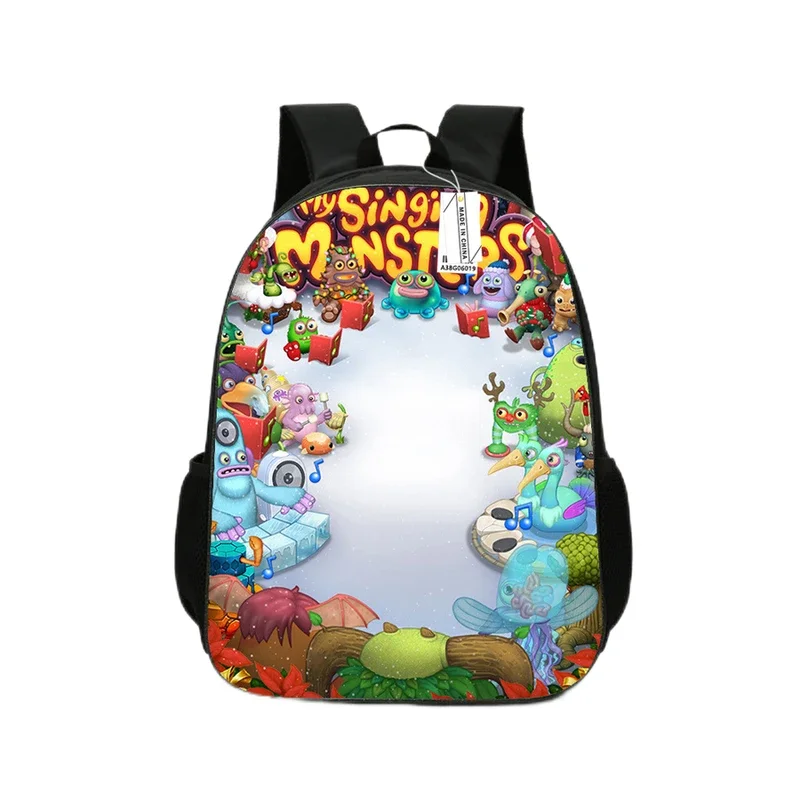 Monster Concert Children's Backpack Cartoon Kindergarten Boys and Girls Shoulder Bag Children's Book Bag Gift