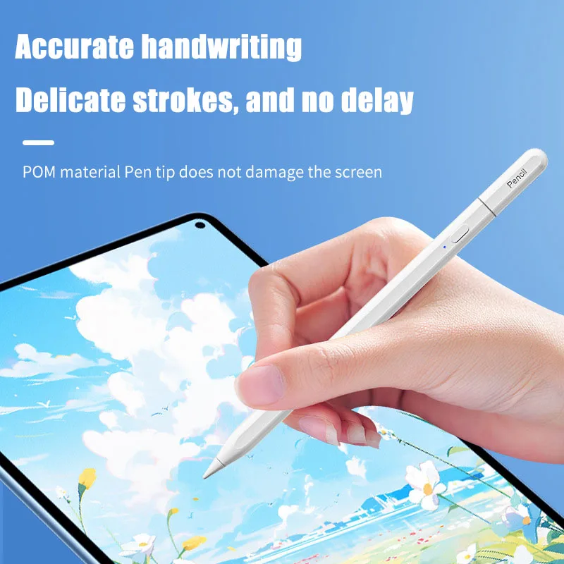 ปากกาสไตลัสใหม่สําหรับแท็บเล็ต IOS ดินสอการปฏิเสธปาล์มพอร์ตชาร์จที่ซ่อนอยู่ปากกาสมาร์ทปากกาสัมผัสหน้าจอแบบ Capacitive สําหรับดินสอ iPad