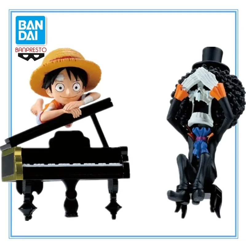 

In Stock Original BANDAI BANPRESTO ONE PIECE WCF Burukku Luffy PVC 8cm Anime Figures Action Figure Model Collect Toys GiftS