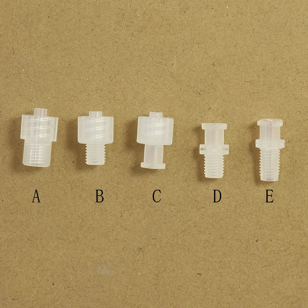 Fluid Joint Parts Air Valve Pipe Dispensing Glue Subpackaging Connector Hose Joint Adapter PP Plastic