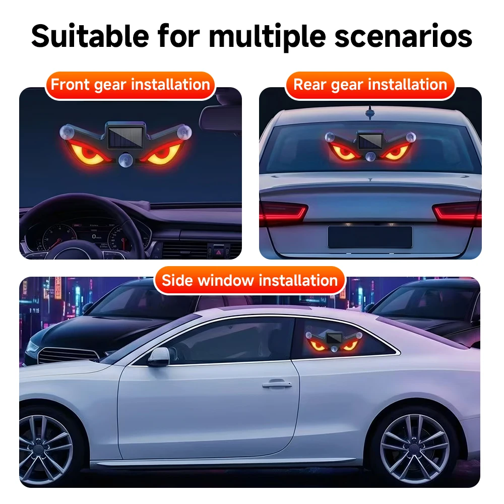 For Chery Tiggo 7 8 2 3X 4 Pro Max Plus Omoda 5 C5 FX Fuel / EV 9 SHS C9 Car Solar Devil Eye Light Rear Window Warning Light