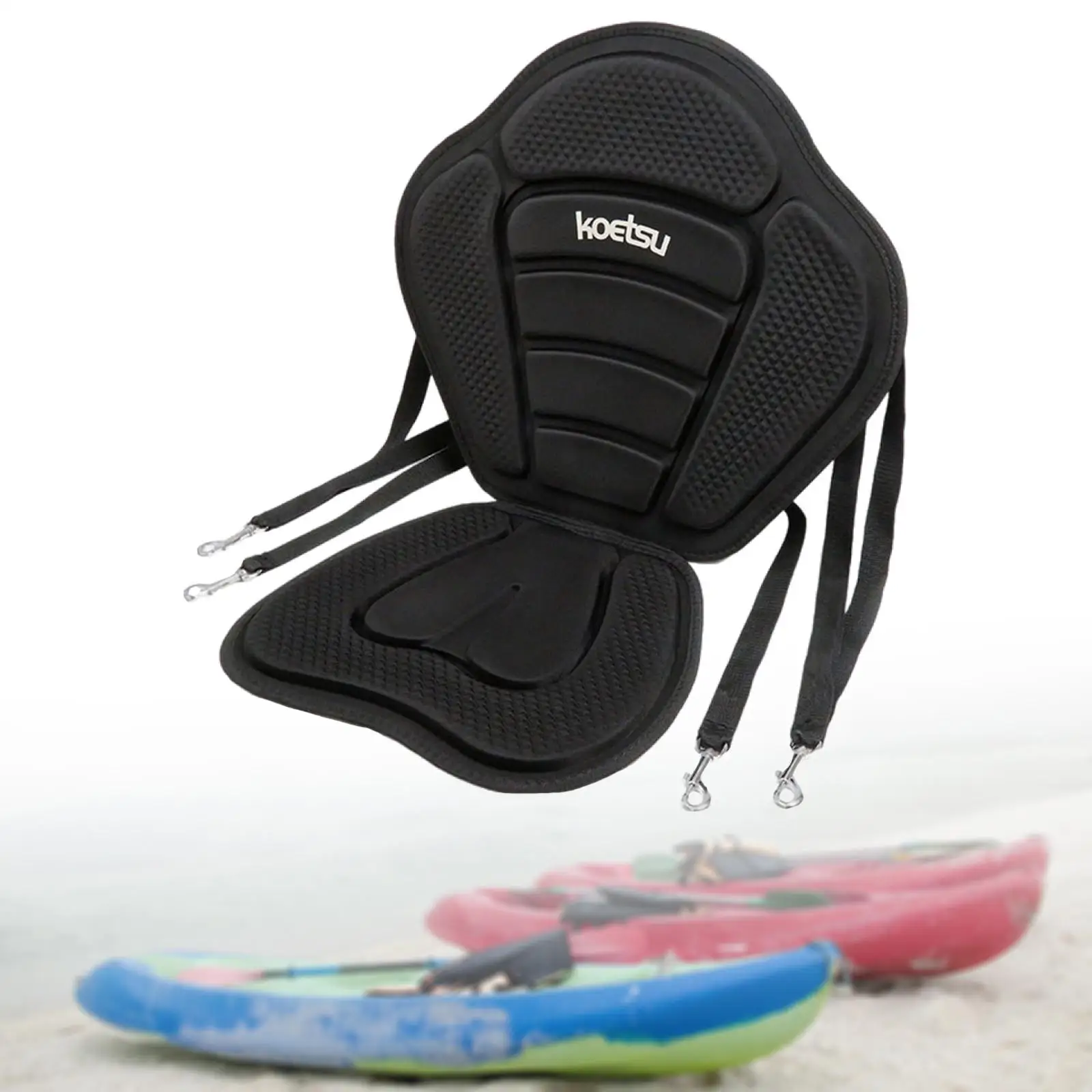 

Kayak Seat Canoe Backrest Seat Cushioned Adjustable Straps Boat Seat Stand up Paddle Board Seat for Surfing Kayaking Canoeing