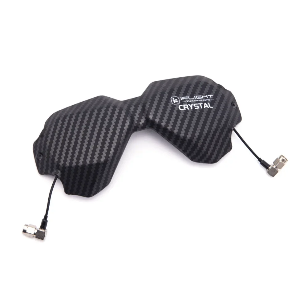 IFlight Crystal HD Patch Protective Shell with 5.8GHz 9dBi LHCP High Gain Directional Antenna Array for DJI Digital FPV Goggles