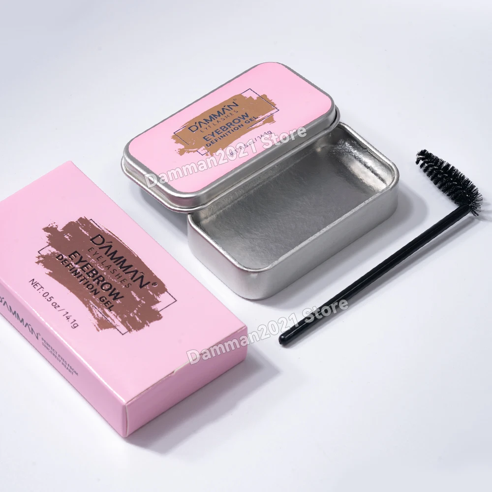 Damman 1 pz Gel per lo styling delle sopracciglia tridimensionale Gel per fissare le sopracciglia trasparente Gel per fissare le sopracciglia a lunga durata impermeabile