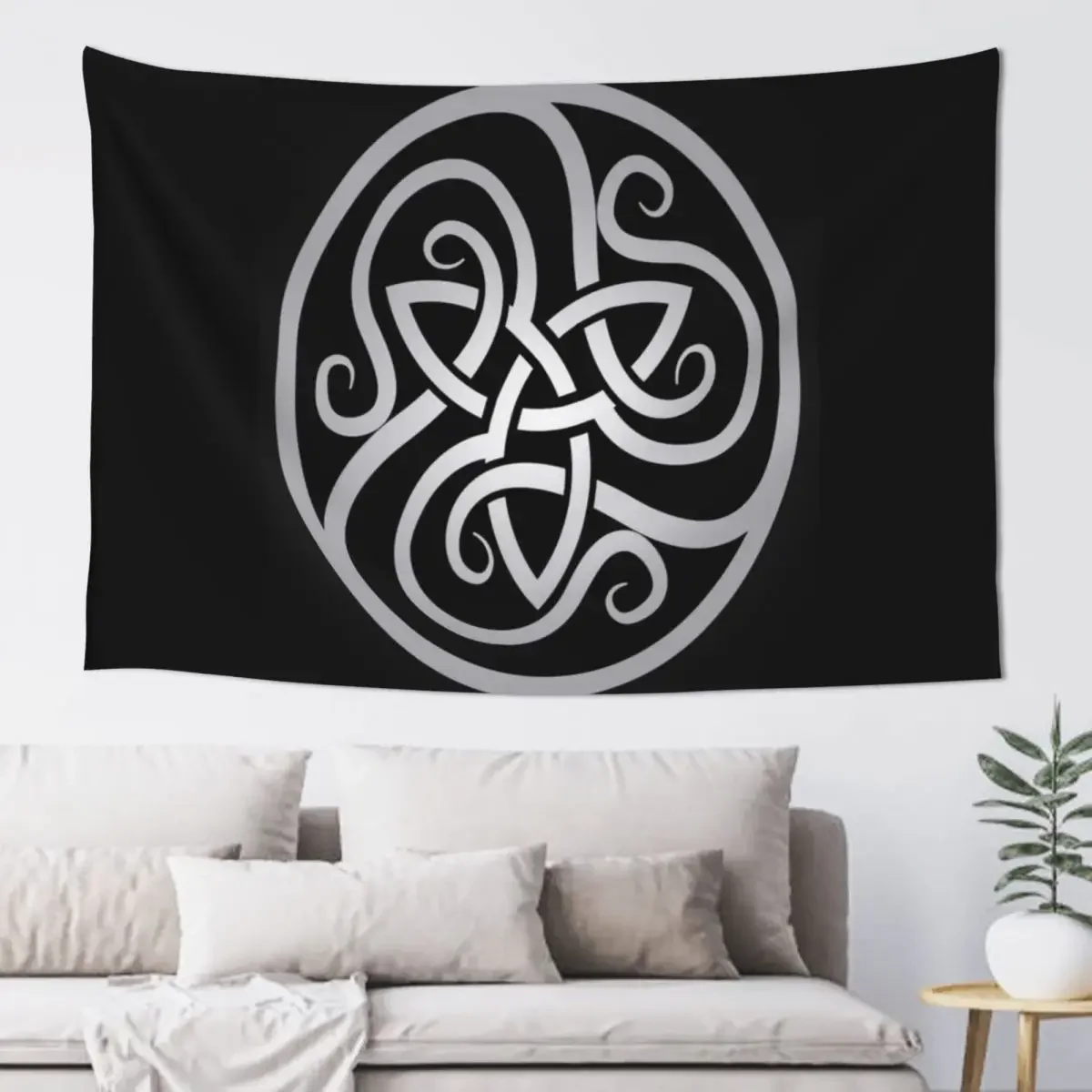 

Celtic Trinity Knot Triquetra Knotwork Design Tapestry Wall Hanging Aesthetic Decoration Tapestry