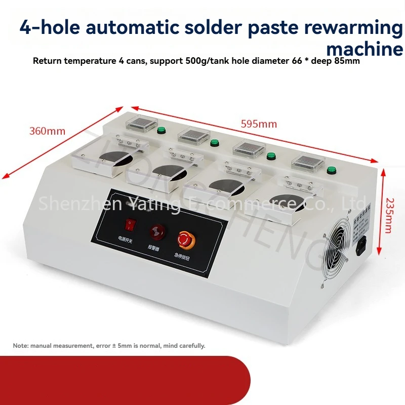 8hole Electric Reheating machine Intelligent Solder Paste Reflow Machine Solder Paste Timed SMT Solder Paste Desoldering