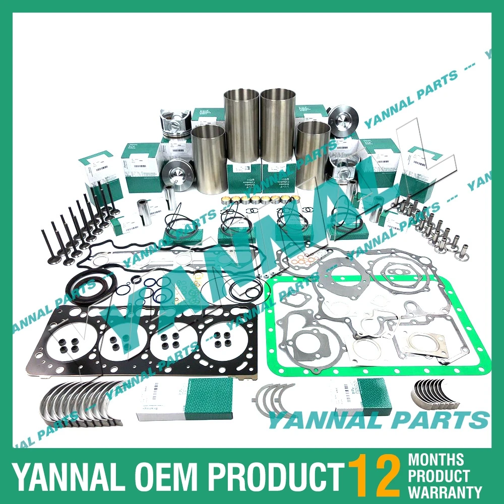 New Good Quality D3.8  Overhaul Rebuild Kit W/ Valves For Volvo Engine Parts