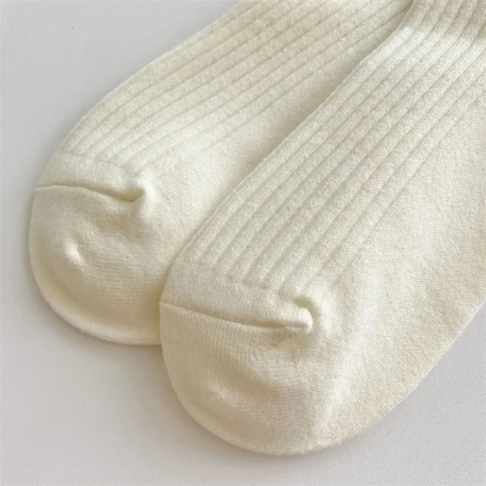 Fashion Autumn Winter Women Stockings Nylon Japanese Style Soft Warm Socks Solid Color Long Knee High Socks