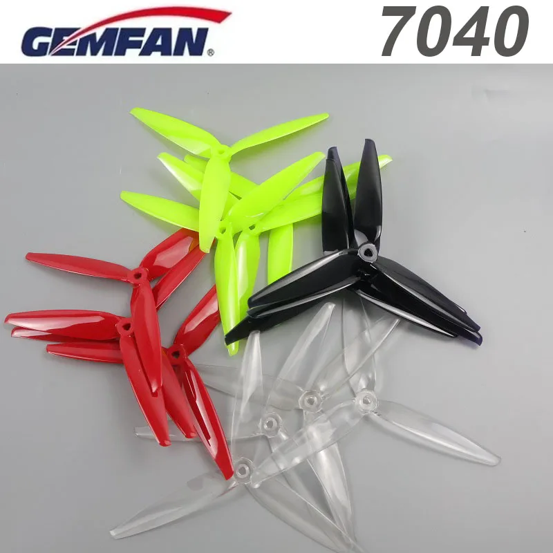 Gemfan Flash 7040 4Pcs 7Inch 3-Blade 7X4X3 PC CW CCW 7inch FPV Propeller for FPV RC Models MAK4 Long Range Drone Prop Expand DIY