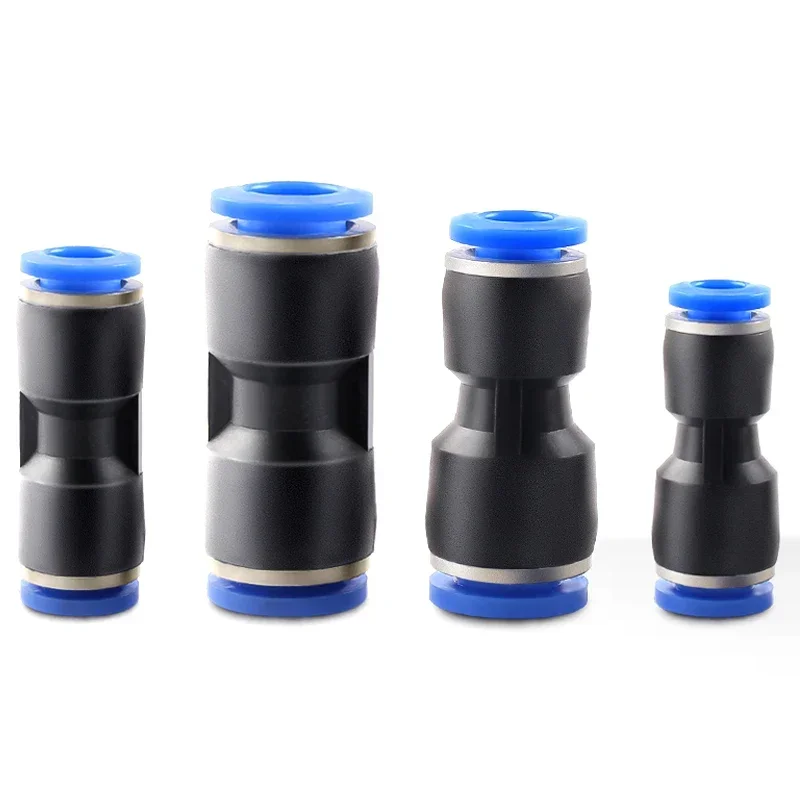 Pneumatic Fittings Quick Connector Air Hose Tube Connectors Plastic PU PY 4mm 6mm 8mm 10mm 12mm Push Into Pluglug